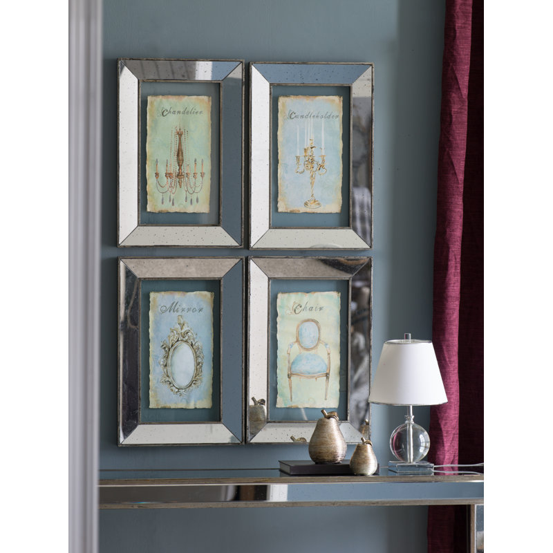 One Allium Way Mirrored Art Wall Décor Set Wayfair